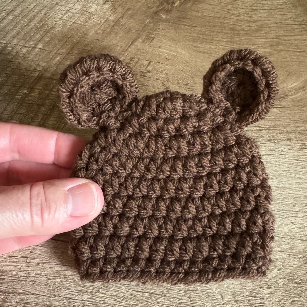 Preemie Brown Bear Hat